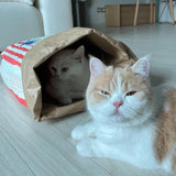 Popcorn Paper Dog & Cat Toy – Chewable Puzzle Sound Toy