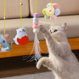 Elastic Cat Scratch Rope Toy – Interactive Hanging Teaser