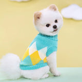 Knitted Dog Sweater – Cozy Autumn/Winter Turtleneck for Small Dogs & Cats