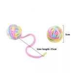MADDEN Cat Toys Colorful Yarn Balls with Bell for Clawing