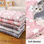 Thick Flannel Cat Sleeping Mat – Winter Blanket