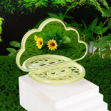 Clouds Shape Bird Mirror With Perch Save Space Sturdy Bird Mirror Toy with Feeding Box Parrots Feeders Boredom Relief