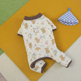 Koala Print Dog Jumpsuit – Warm Cotton Winter Coat for Small Dogs