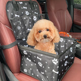 Dog Car Booster Seat – Scratch-Proof Durable Front Seat with Storage Pockets