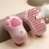3-in-1 Electric Steam Pet Brush – Groom, Massage & Remove Loose Hair