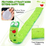 Interactive Dog Puzzle Feeder Toy – Durable Plush Snail with Squeaker, Foldable & Chew-Resistant