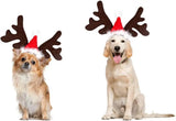 Christmas Pet Antler Headband – Festive Elk Hair Hoop for Dogs & Cats