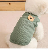 Green Bear Dog Vest – Summer Pet Shirt