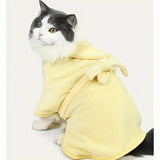 Soft Absorbent Pet Bathrobe – Quick-Dry Towel for Dogs & Cats