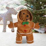 Christmas Gingerbread Pet Hoodie – Warm Cosplay Sweater for Dogs & Puppies