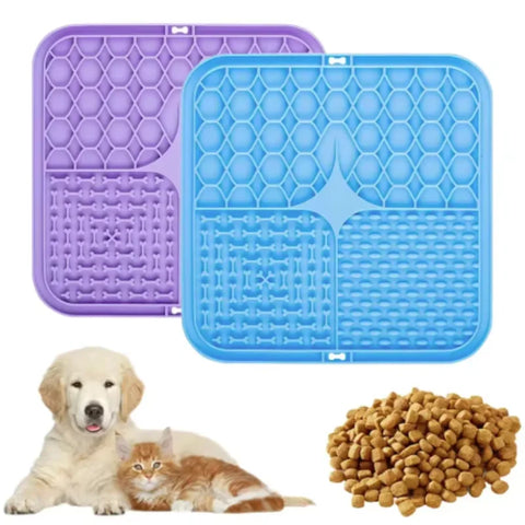 Silicone Pet Lick Mat – Slow Feeder Plate