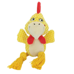 Small Stuffed Dog Chew Toy – Durable Plush, Bite-Resistant with Squeaker & Rattle for Puppies