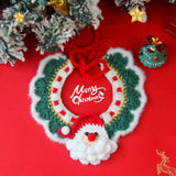 Cute Christmas Pet Collar Hand-knitted