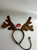 Christmas Pet Antler Headband – Festive Elk Hair Hoop for Dogs & Cats