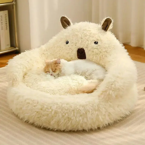 Alpaca Plush Pet Bed