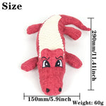 Cartoon Alligator Plush Chew Toy – Interactive Dog Sound & Teeth Trainer