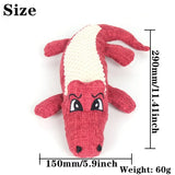 Cartoon Alligator Plush Chew Toy – Interactive Dog Sound & Teeth Trainer