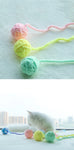 MADDEN Cat Toys Colorful Yarn Balls with Bell for Clawing