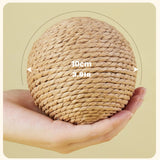 Interactive Sisal Cat Scratching Ball – 10CM Sounding Toy for Kittens | Teeth Cleaning, Anti-Bite & Fun Play