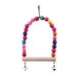1PC Bird Toy Spiral Cotton Rope Chewing Bar Parrot for climbing and swinging