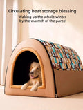 Oversized Winter Dog House – Warm Removable Kennel for Large Dogs