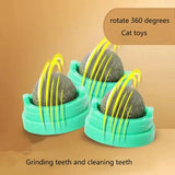 Catnip Wall Ball Toy – Healthy Cat Grass Treat & Scratcher | Natural Snack Aids Digestion & Keeps Cats Entertained