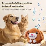 Automatic Bouncing Plush Dog Toy – Interactive Squeaky Self-Moving Fun