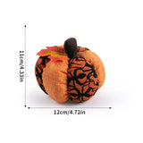 3PCS Corduroy Pumpkin Pet Decor – Soft Autumn Cage Ornament