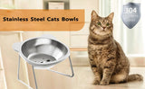 Stainless Steel Cat Bowl – Raised Whisker Fatigue Relief Dish