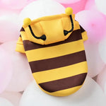 Dog Hoodie Bee Costume for Small Pets