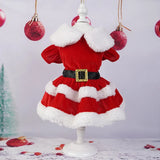 Soft Christmas Santa Dress for Small Pets