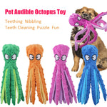 Dog Chew Toys Octopus Non-stuffed Plush Toy for Teething