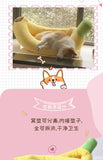 Banana-Shaped Pet Bed – Warm Removable Cat & Dog Nest