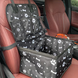 Dog Car Booster Seat – Scratch-Proof Durable Front Seat with Storage Pockets