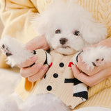 Striped Pet Cardigan Sweater – Cozy Knit Outfit for Small Dogs & Cats
