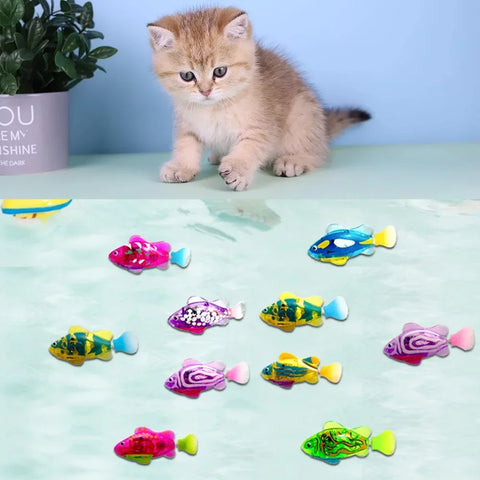LED Robot Fish Cat Toy – Interactive Swimming Electric Fish to Entertain Cats & Stimulate Hunting Instincts