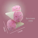 Plush Dog Toy Set – Squeaky Food Chew