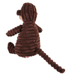 Plush Dog Molar Toy – Corduroy Monkey & Pig with Sound for Teeth Cleaning, Chewing & Play | Durable Toy for Large Dogs