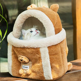 Cozy Pet Carrier Backpack – Portable Travel Bag for Cats & Small Dogs