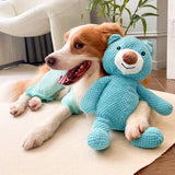 Bear Plush Dog Toy – Large Squeaky Chew for Dental Training