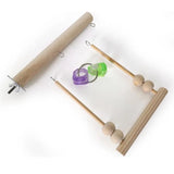 Wooden Bird Swing Toy – Parrot Perch Stand