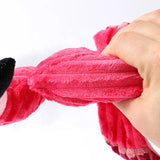 Flamingo Plush Dog Toy – Squeaky Interactive Chew for Puppies