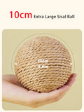 Interactive Sisal Cat Scratching Ball – 10CM Sounding Toy for Kittens | Teeth Cleaning, Anti-Bite & Fun Play