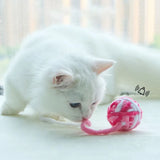 MADDEN Cat Toys Colorful Yarn Balls with Bell for Clawing