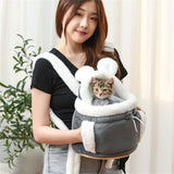 Winter Warm Pet Carrier Backpack for Small Dogs & Cats