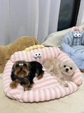 Winter Plush Pet Bed – Cozy Sofa Nest for Small Dogs & Cats