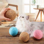 Interactive Sisal Cat Scratching Ball – 10CM Sounding Toy for Kittens | Teeth Cleaning, Anti-Bite & Fun Play