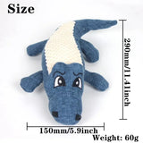 Cartoon Alligator Plush Chew Toy – Interactive Dog Sound & Teeth Trainer