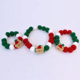 Christmas Plush Ball Pet Collar – Festive Elastic Headpiece for Cats & Dogs