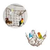 Parrot Swing & Climbing Rope Net – Fun Bird Toy Ladder with Hooks for Chewing, Climbing & Play (Indoor Pet Accessory)
